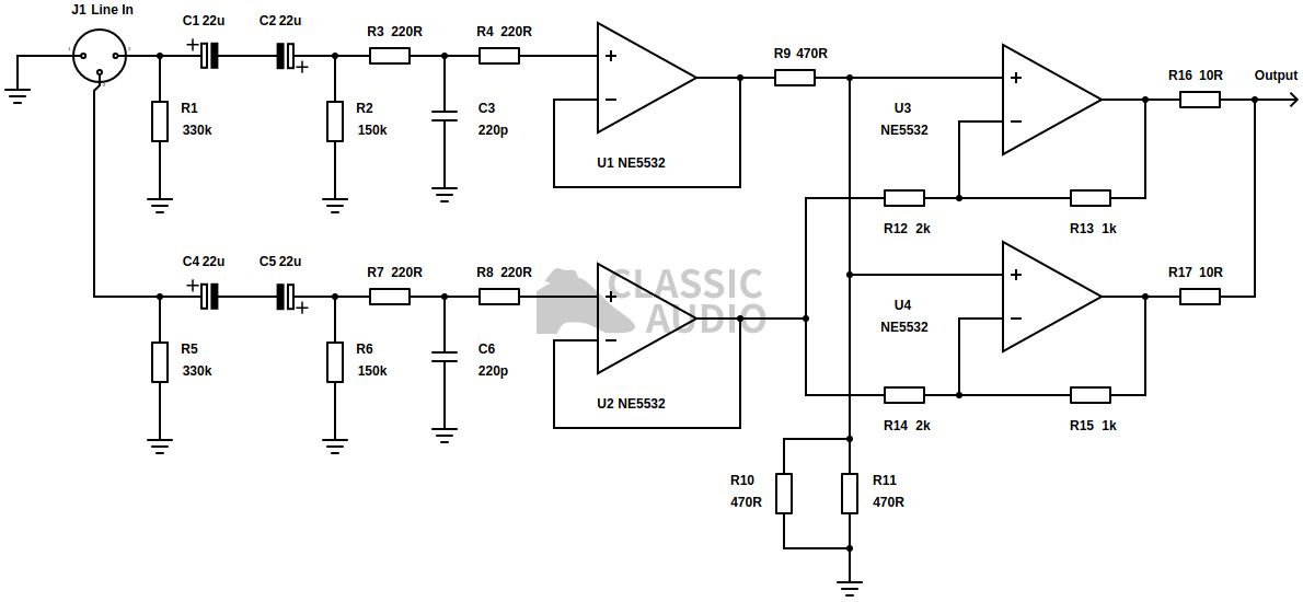 Low noise balanced input circuit